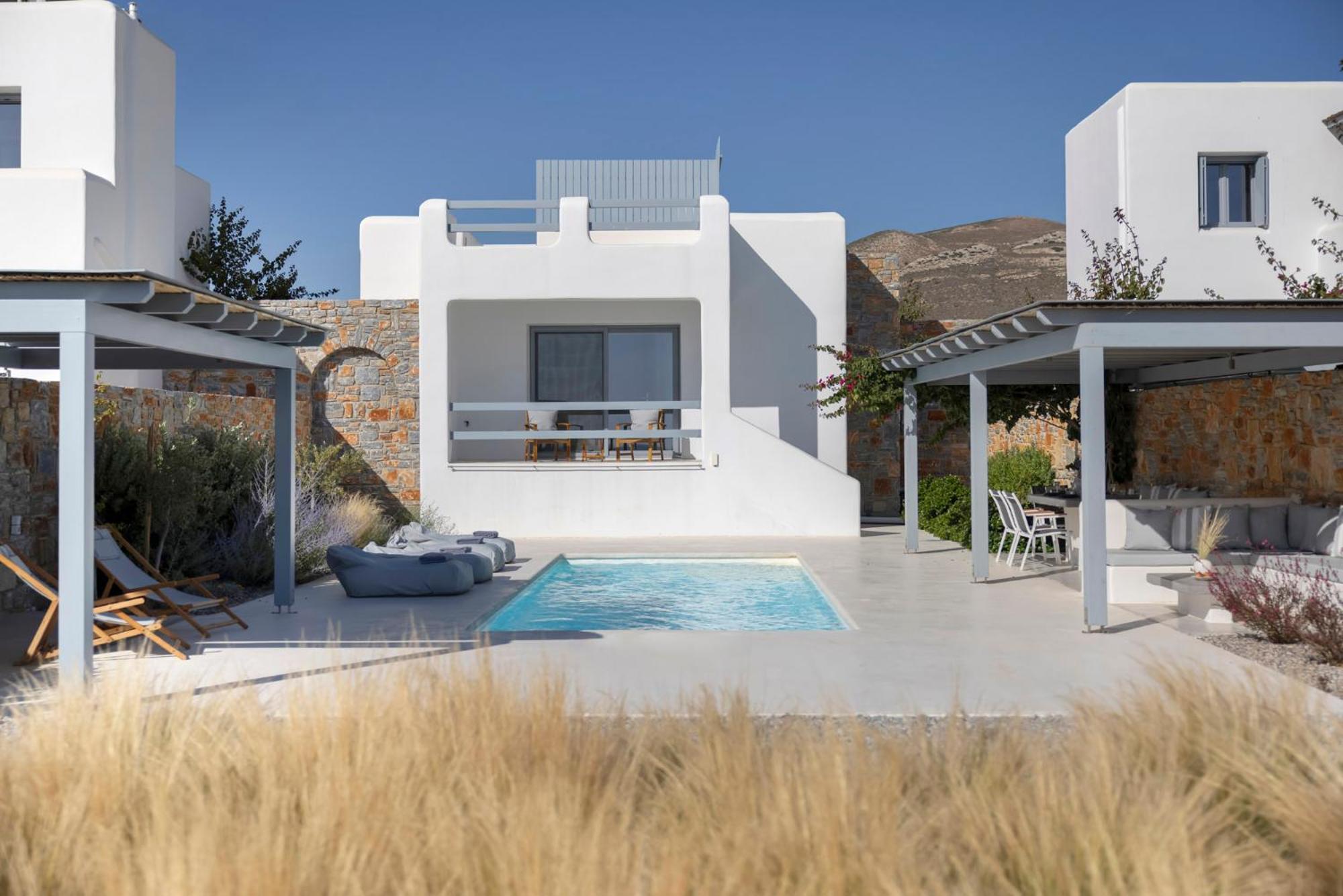 Villa Dione, Private Pool & Seaview By Naxos Dunes Kastrákion Eksteriør billede
