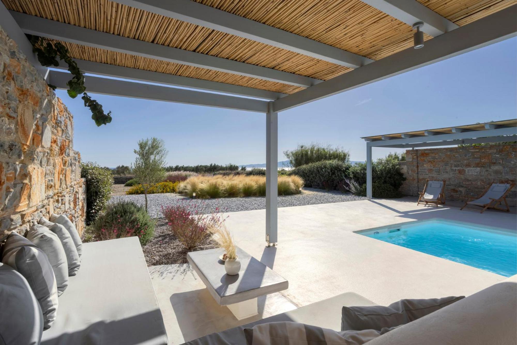 Villa Dione, Private Pool & Seaview By Naxos Dunes Kastrákion Eksteriør billede